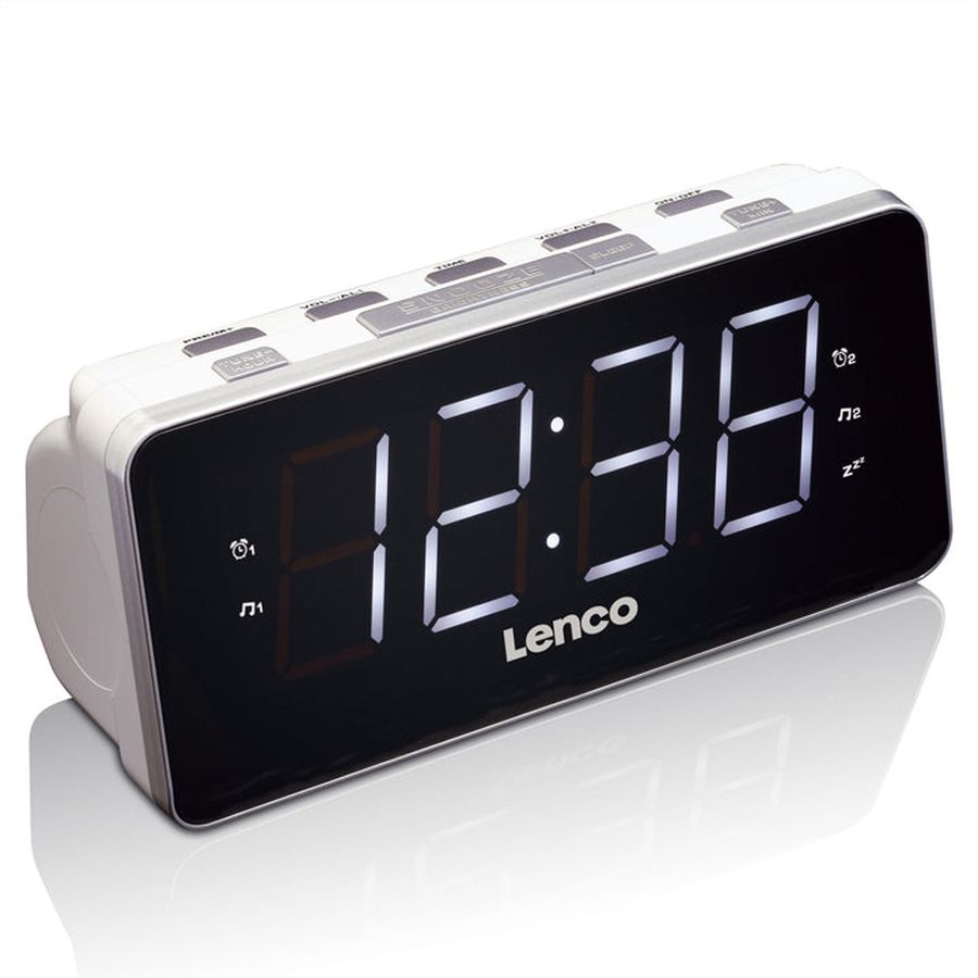 Lenco Radiowecker CR-18 White, Weiss