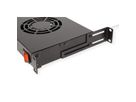 ROLINE 19" Unité de ventilation, 2 ventilateurs, thermostat, noire