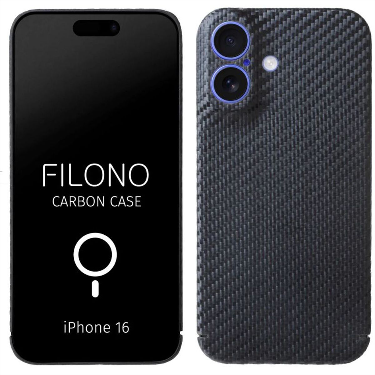 Filono Carbon Case, iPhone 16, MagSafe