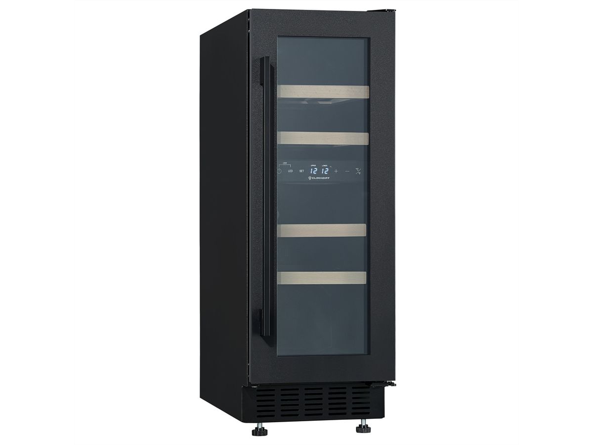 Climadiff Weinkühlschrank CBU18DZBM, Freistehend, 1 Zone, 18 Flaschen