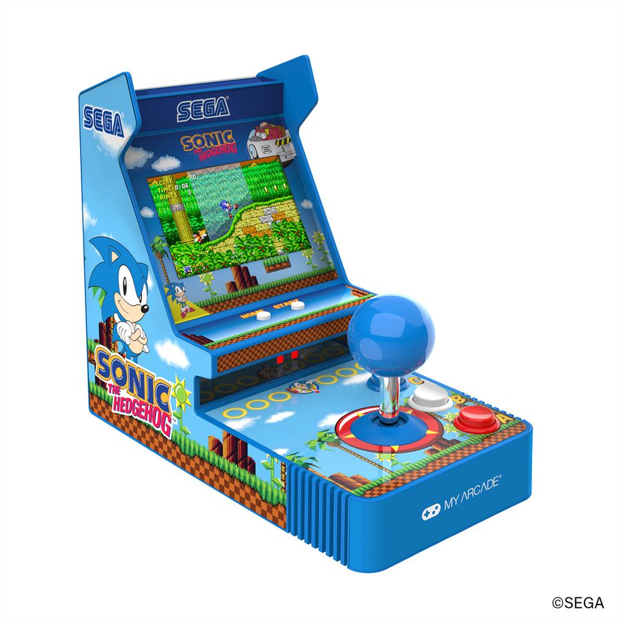 My Arcade Sonic the Hedgehog Joystick Player, Mini-Arcade, 2 Spiele, 3.5" Display