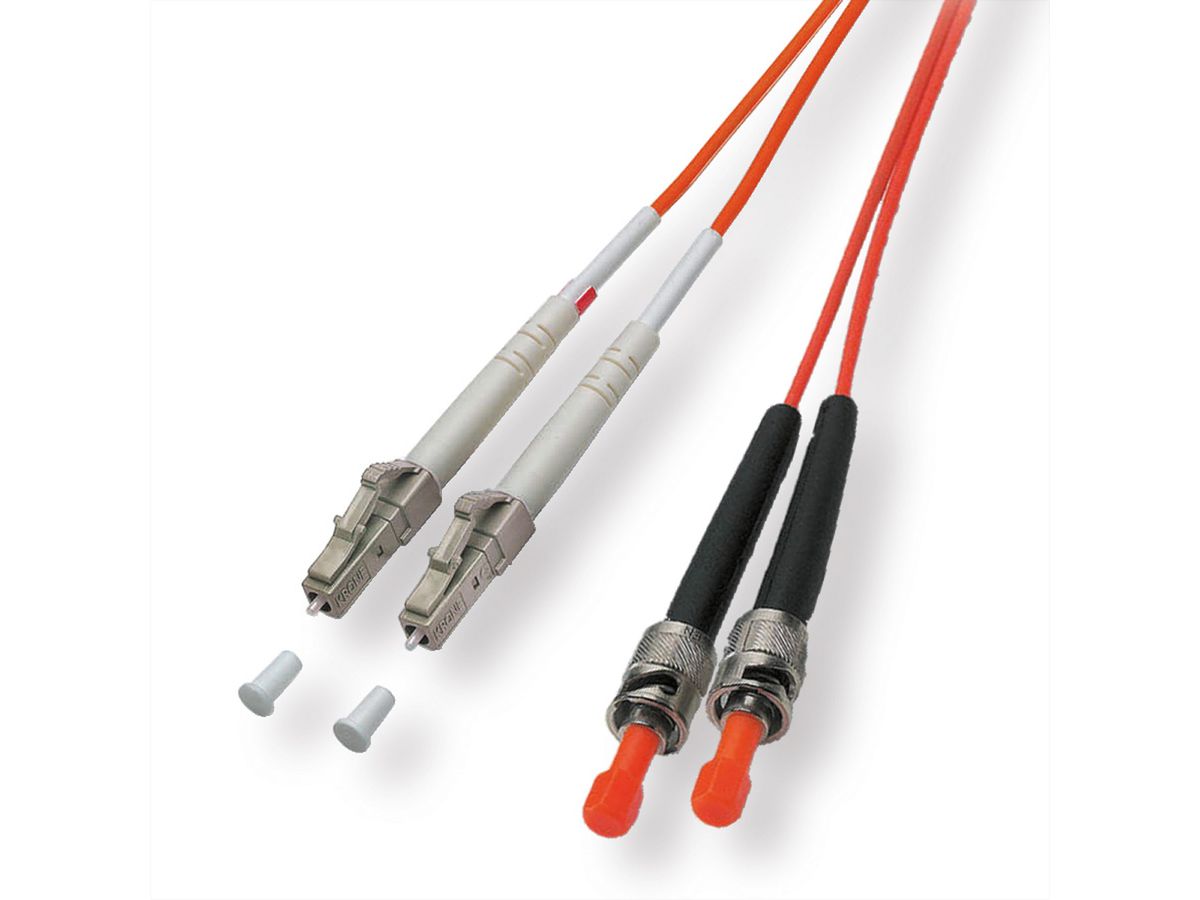Quality LWL-Kabel 50/125µm OM2, LC/ST, orange, 5 m