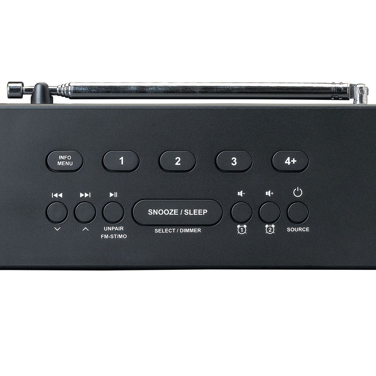 Lenco DAB+ Radiowecker CR-640BK, DAB+, Schwarz