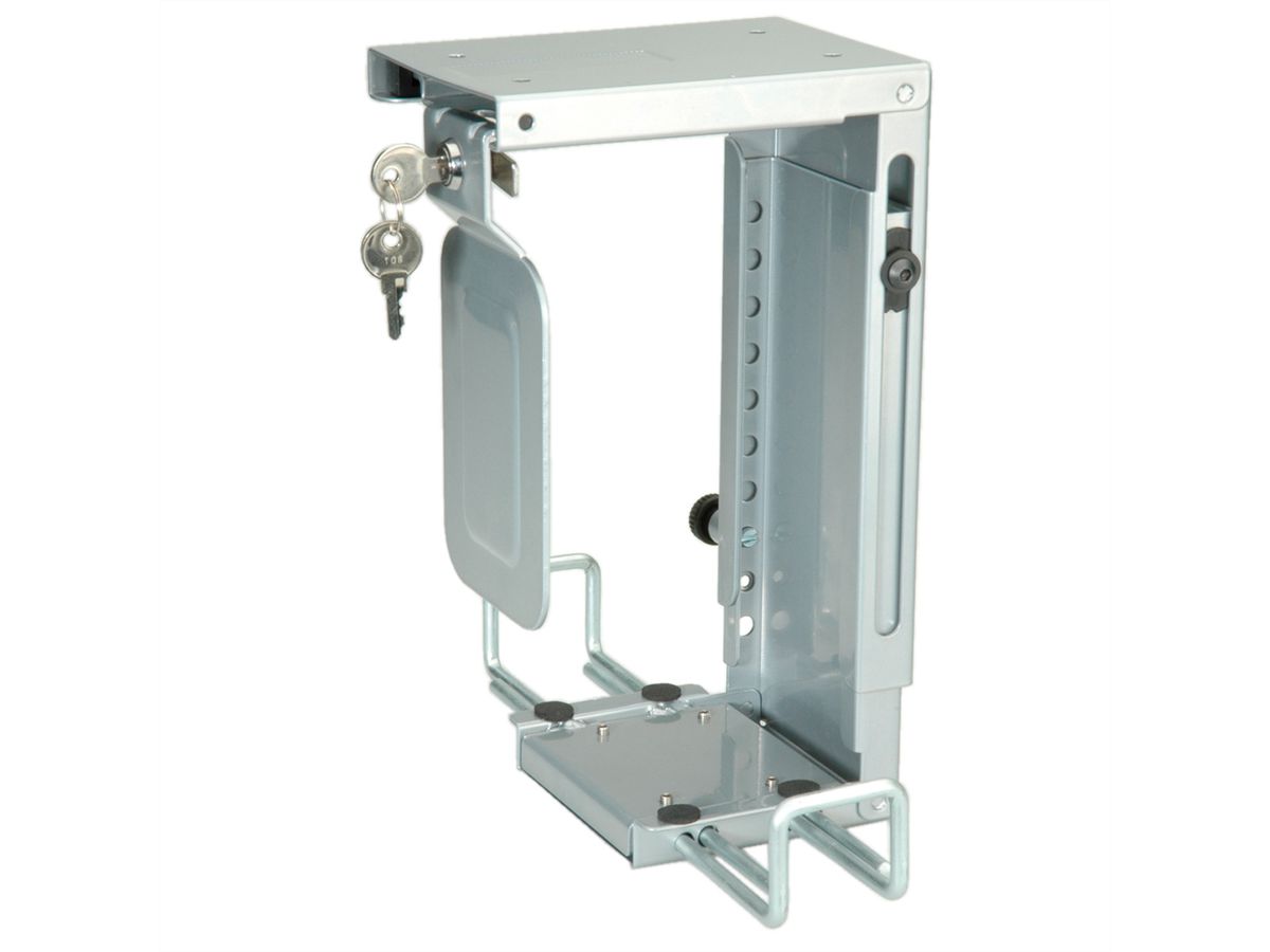 ROLINE Mini-PC-Halterung, abschliessbar, silber