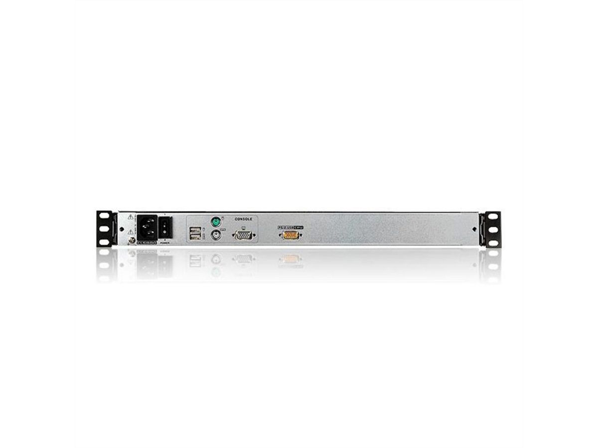 ATEN CL5800N KVM-Konsole, 48cm LCD, VGA, PS/2-USB, Peripheral Port, UK-Layout