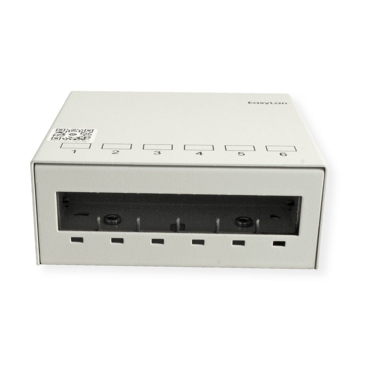 EasyLan panneau vide, pour 6x Keystone, RAL7035