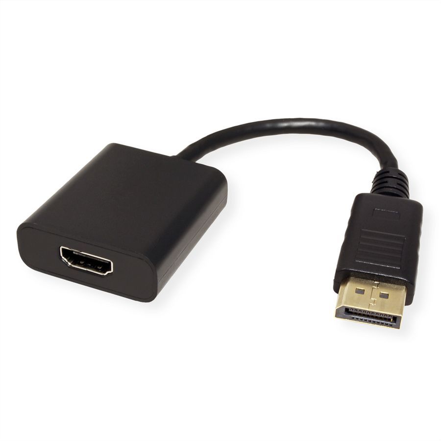 VALUE Câble adaptateur DisplayPort - HDMI, v1.2, HDR 10, DP M-HDMI F