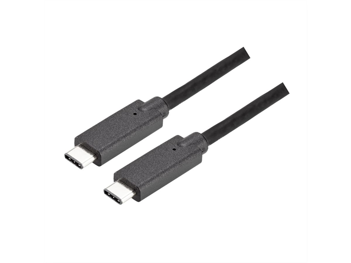 BACHMANN Verbindungskabel USB-C 3.1 Gen2, PD 100W, USB-C auf USB-C 1m schwarz