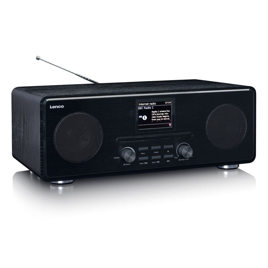 Lenco DAB+ Radio PDR-036WH, noir