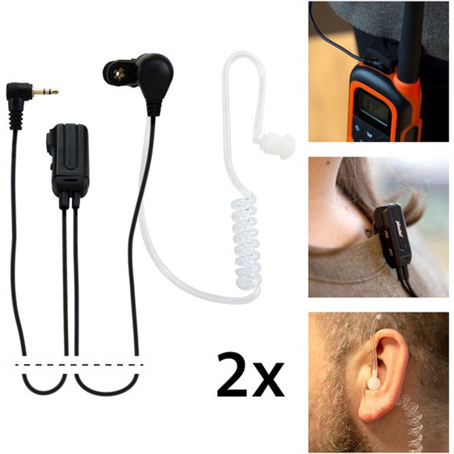 Alecto Écouteurs intra-auriculaires DUO FRH-10, Noir