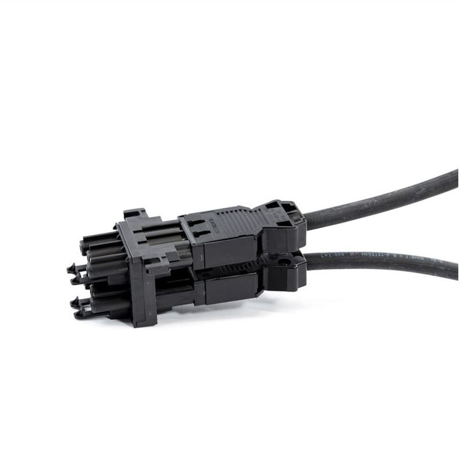 BACHMANN Bloc de distribution WIELAND GST18 1xIn/3xOut avec pattes de blocage, noir