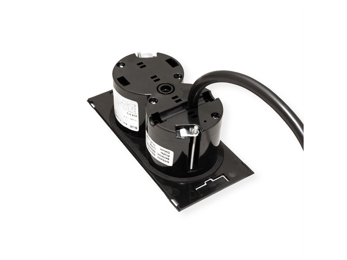 BACHMANN DUE 2xUTE 0,2m GST18, noir, 0,2 m