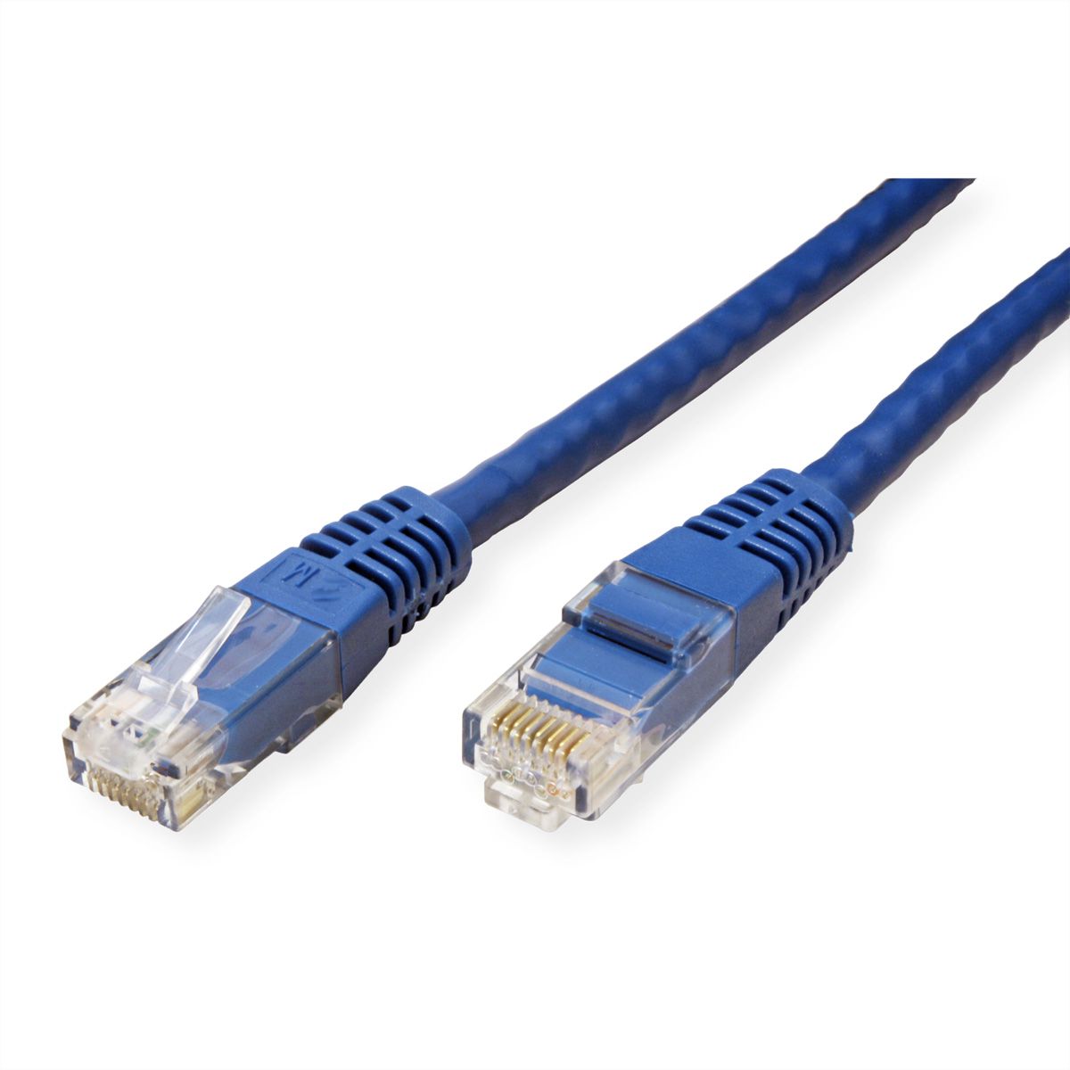 Cordon VALUE Cat.6 (Classe E) UTP confectionné, bleu, 2 m