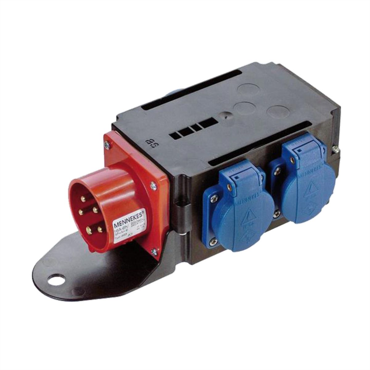 BACHMANN CEE-Adapter 16A 400V, 3xSchutzkontakt IP44
