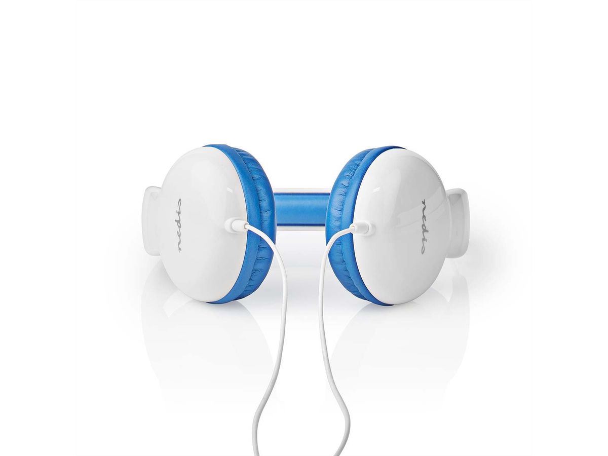 Nedis On-Ear-Kopfhörer mit Kabel, 3.5 mm /Kabellänge: 1.20 m / 82 Db/ Blau