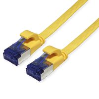 VALUE Patchkabel Cat.6A (Class EA) FTP, extra-flach, gelb, 3 m