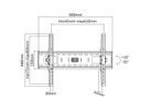 VALUE TV-Monitorwandhalterung, neigbar, 37-86 Zoll, bis 75 kg