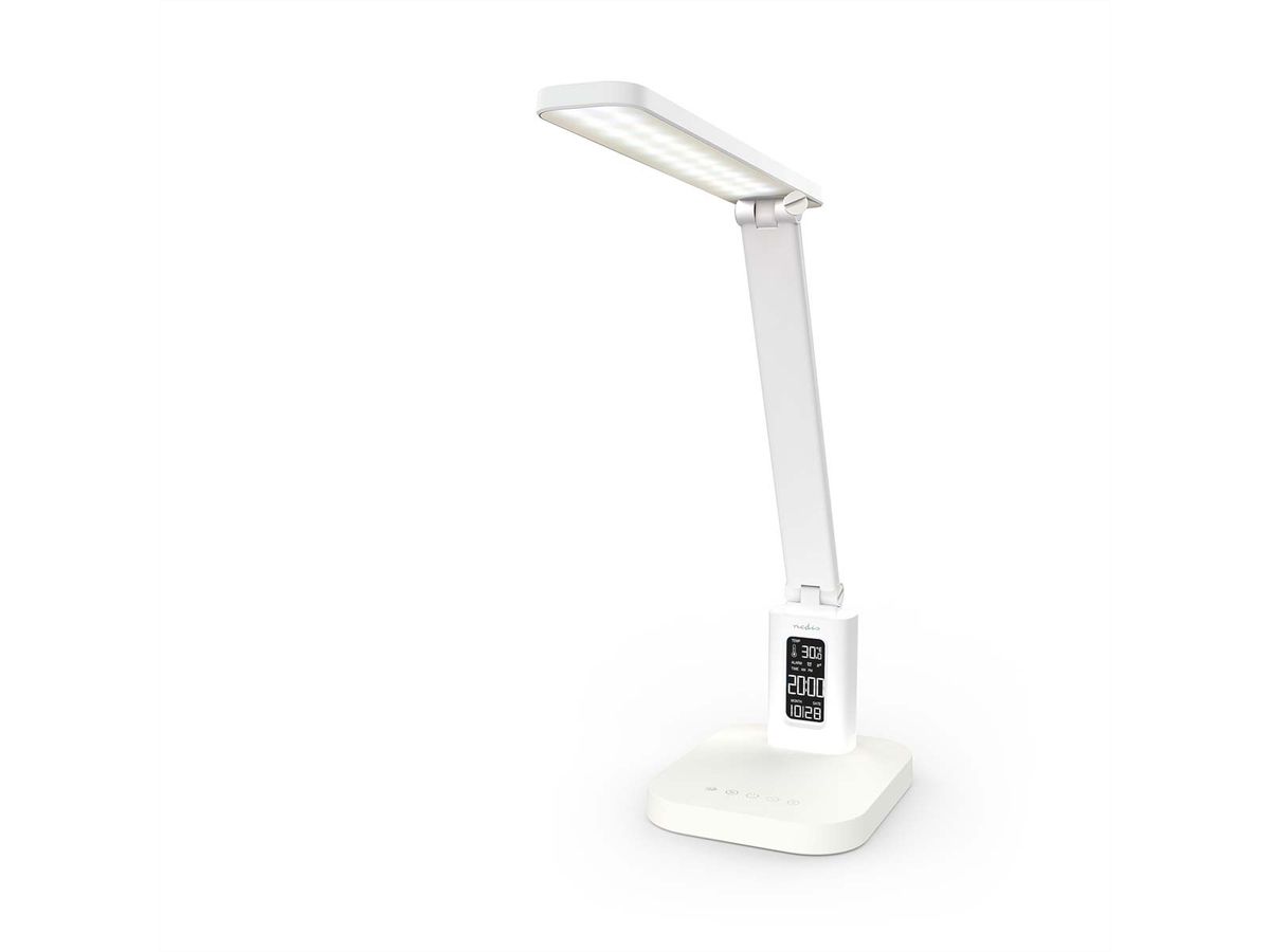 Nedis LED-Schreibtischlampe dimmbar, weiss