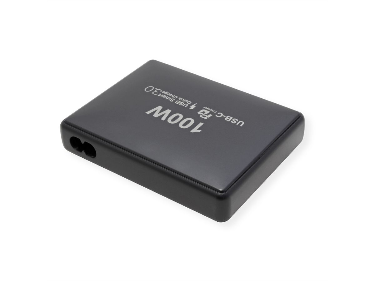 VALUE  Chargeur USB 4 ports USB (1x USB A, 3x USB C), max. 100W