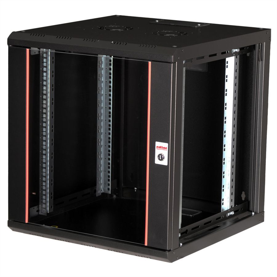 ROLINE 19-Zoll Wandgehäuse Pro 12 HE, 600x600 BxT schwarz