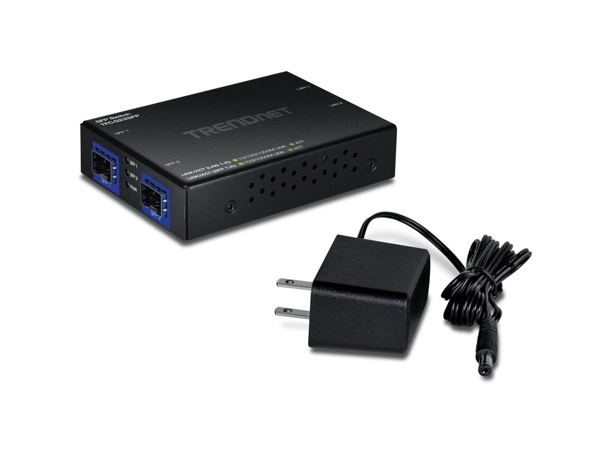 TRENDnet TFC-G22SFP 4-Port Switch Gigabit mit SFP Ports