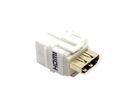 BACHMANN HDMI 2.0 Keystone Modul Buchse/Buchse weiss, 4K HDMI UHD