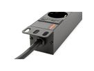ROLINE 19-Zoll Steckdosenleiste 8fach, C14-Stecker, schwarz, 2 m