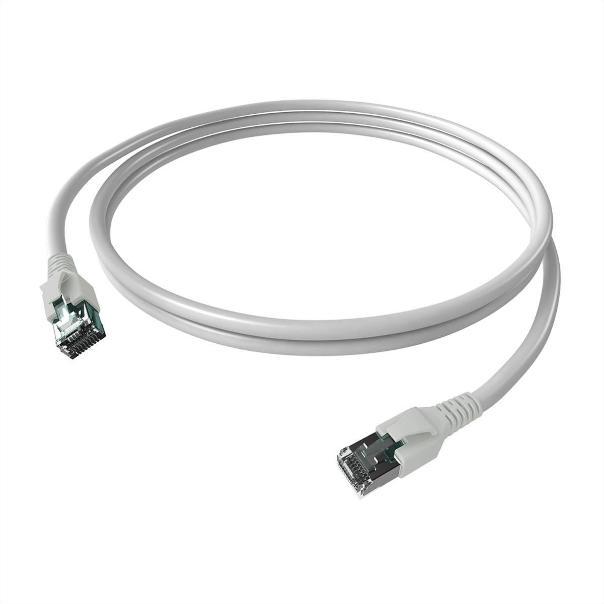 EasyLan FlexBoot Cordon Cat.6A, S/FTP, blanc, 0,5 m
