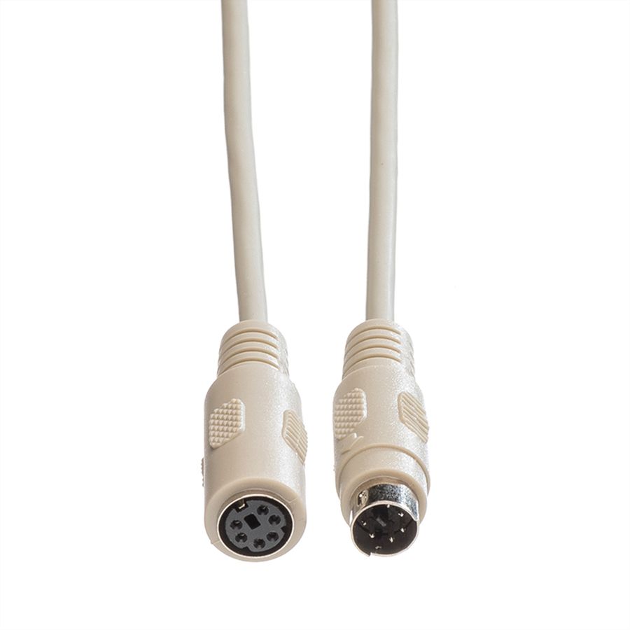 ROLINE Tastatur-Kabel-PS/2 ST/BU, 1,8 m