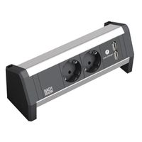 BACHMANN DESK 2x contact de protection 1x USB Charger