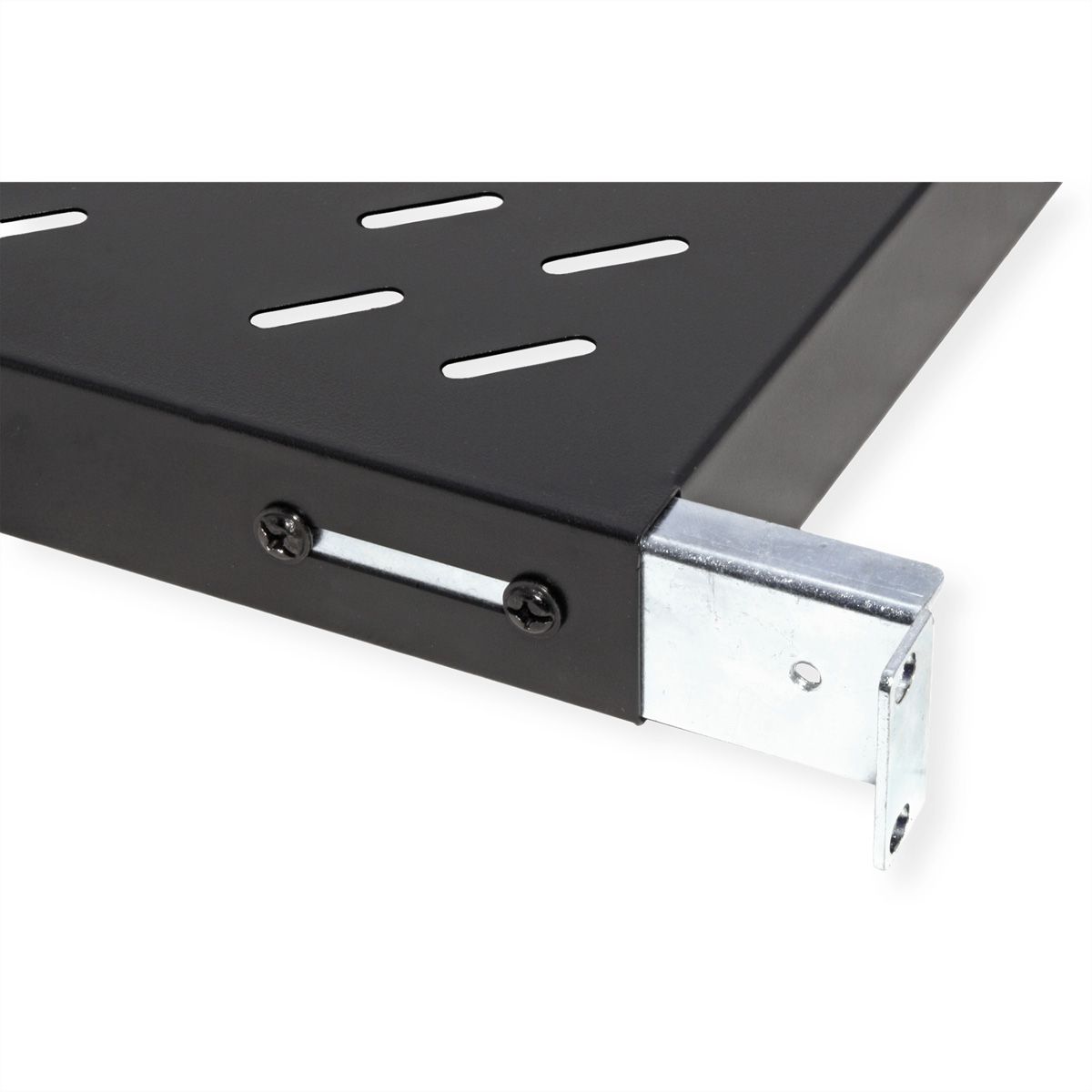 VALUE 19-Zoll-Fachboden 1HE tiefenvariabel, 440 x 568 mm, 50kg Traglast
