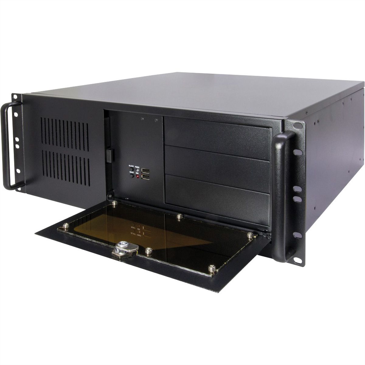 Boîtier industriel STD 19", IPC 4U 4088-S, noir