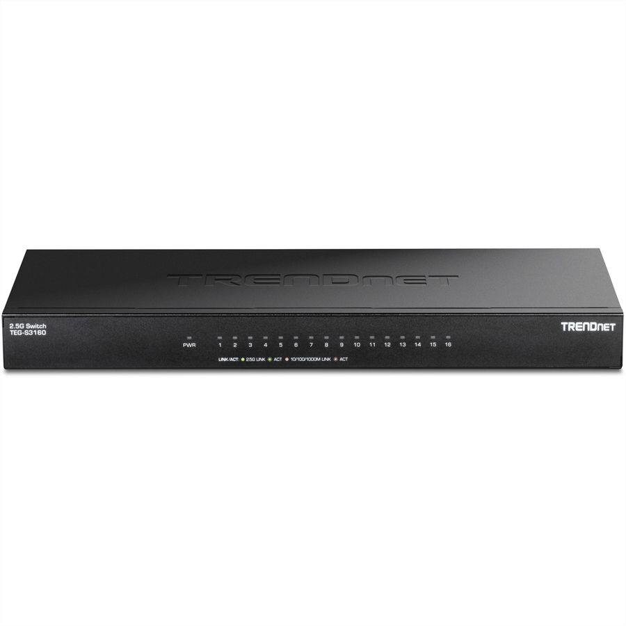TRENDnet TEG-S3160 16-Port 2.5G Switch Unmanaged Desktop