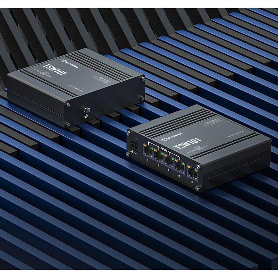 TELTONIKA TSW101 Switch 4xPoE+ Automotive  In-Vehicle