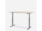 WRK21 Bureau Smart 180 x 80 cm, Hauteur réglable, Mandal érable / Gris