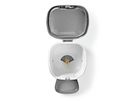 Distributeur de nourriture Nedis SmartLife Wi-Fi 3,7 l pour chiens et chats, Android™ / IOS, Blanc, Gris