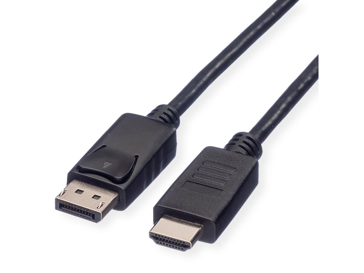 ROLINE Câble DisplayPort DP - HDTV, M/M, noir, 3 m