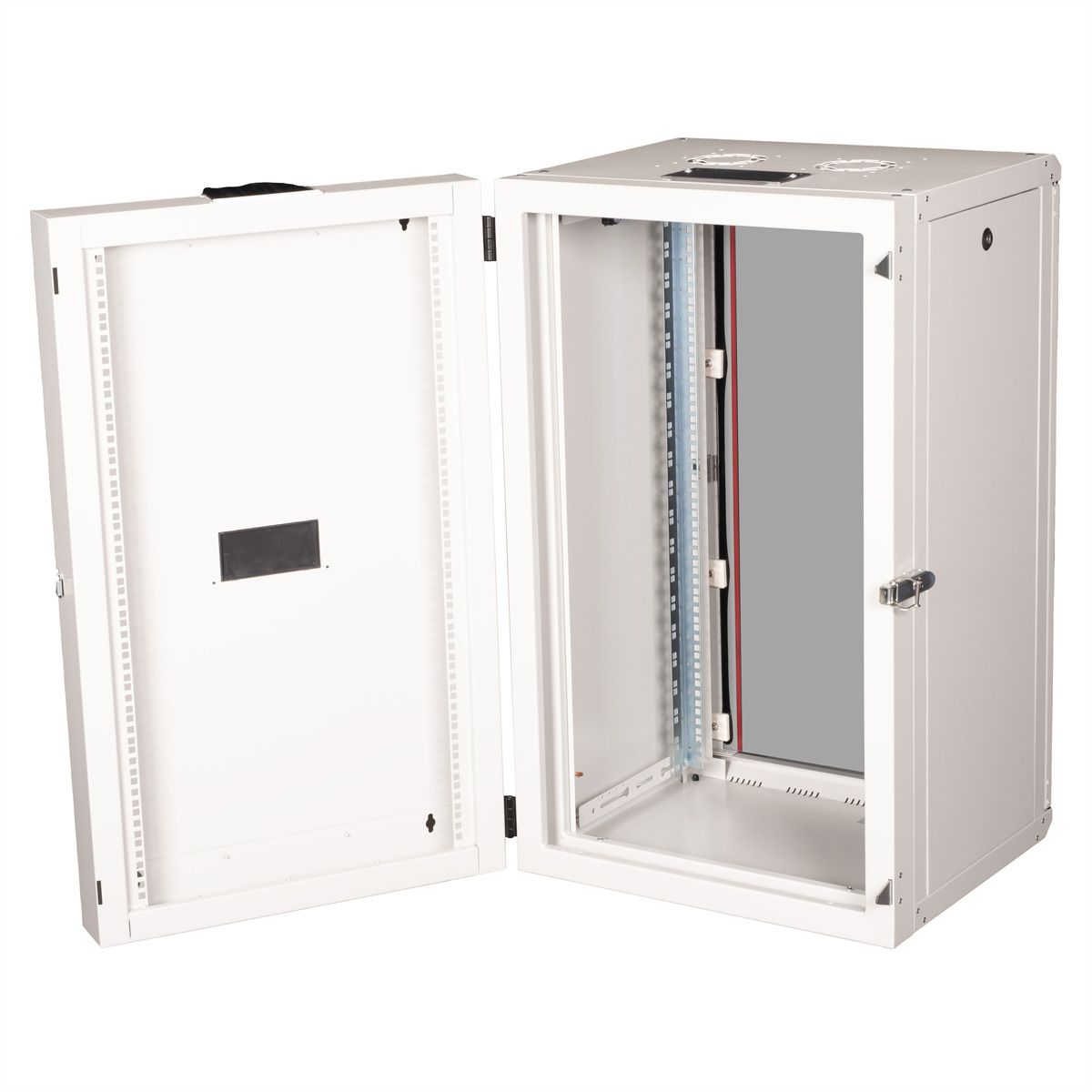 ROLINE 19-Zoll Wandgehäuse Pro 20 HE, 600x600 BxT zweiteilig schwenkbar grau