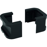 BACHMANN Prise multiple, 12x, aluminium, noir