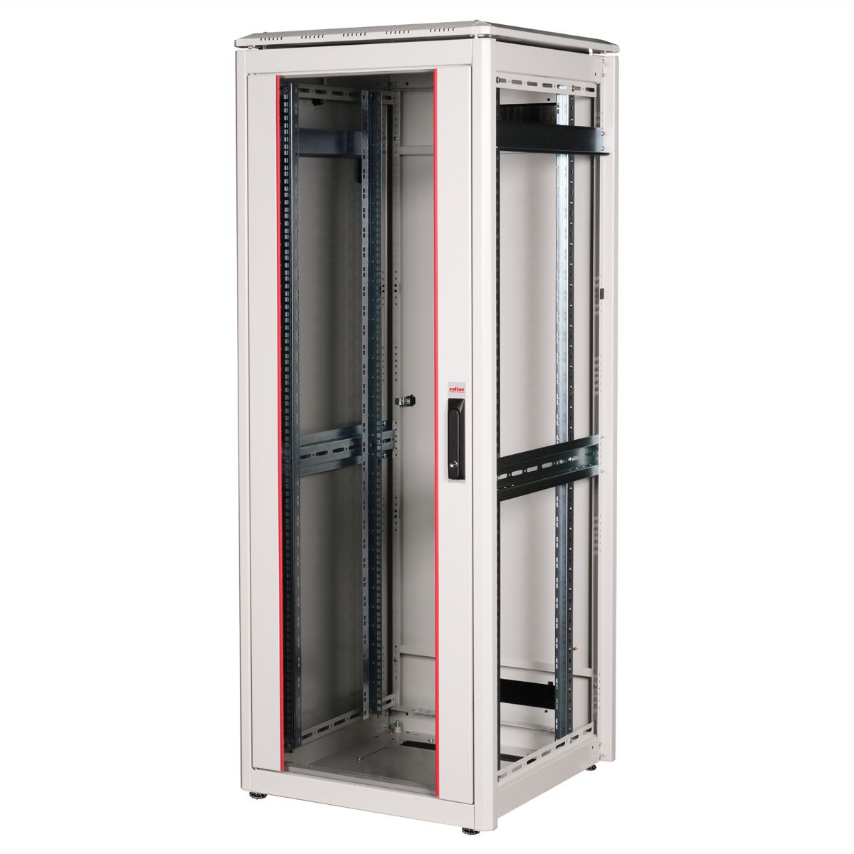 ROLINE 19-Zoll Netzwerkschrank Pro 32 HE, 600x600 BxT Glastür grau