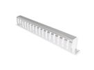 VALUE 19"-Frontplatte 1 HE mit Rangierkanal 40 x 60 mm, grau