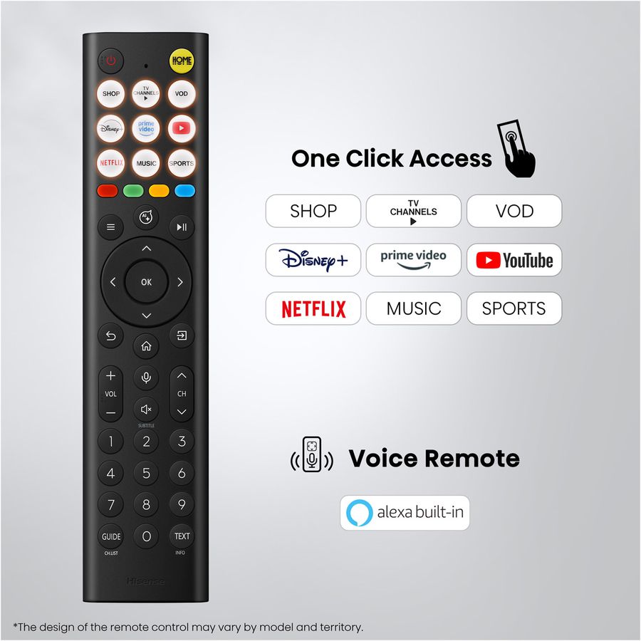 Hisense TV 85U7DSE 85", Mini-LED 4K, 144Hz, 1300 Nits