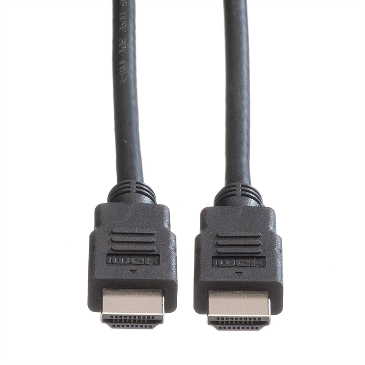 ROLINE HDMI High Speed Kabel mit Ethernet, LSOH, schwarz, 7,5 m