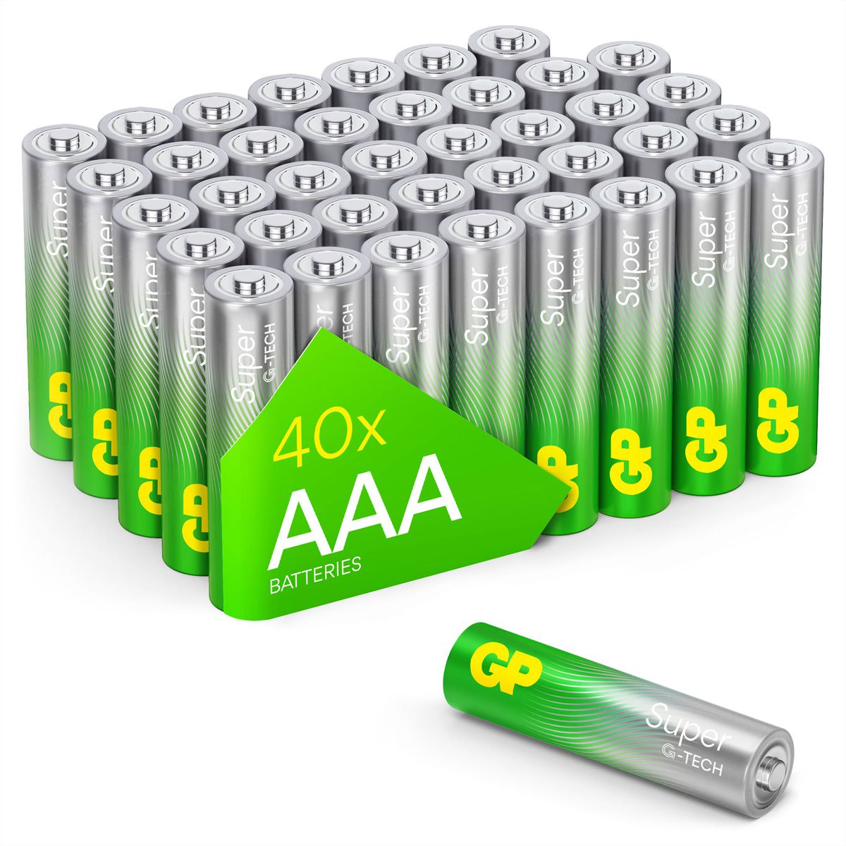 GP Batteries Super Alkaline LR03,40x AAA Mignon, Mail-Order Flat packed