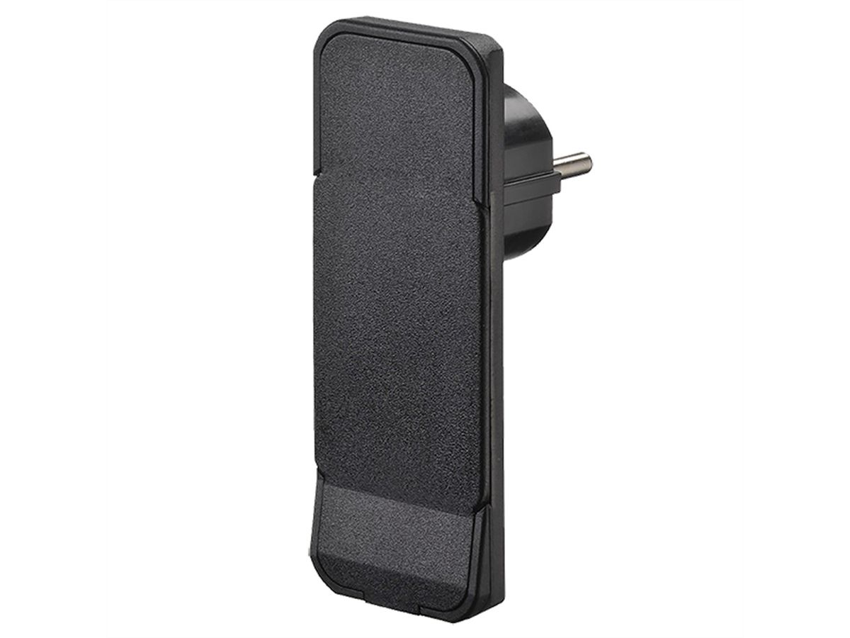 BACHMANN Connecteur plat CEE7/7 noir