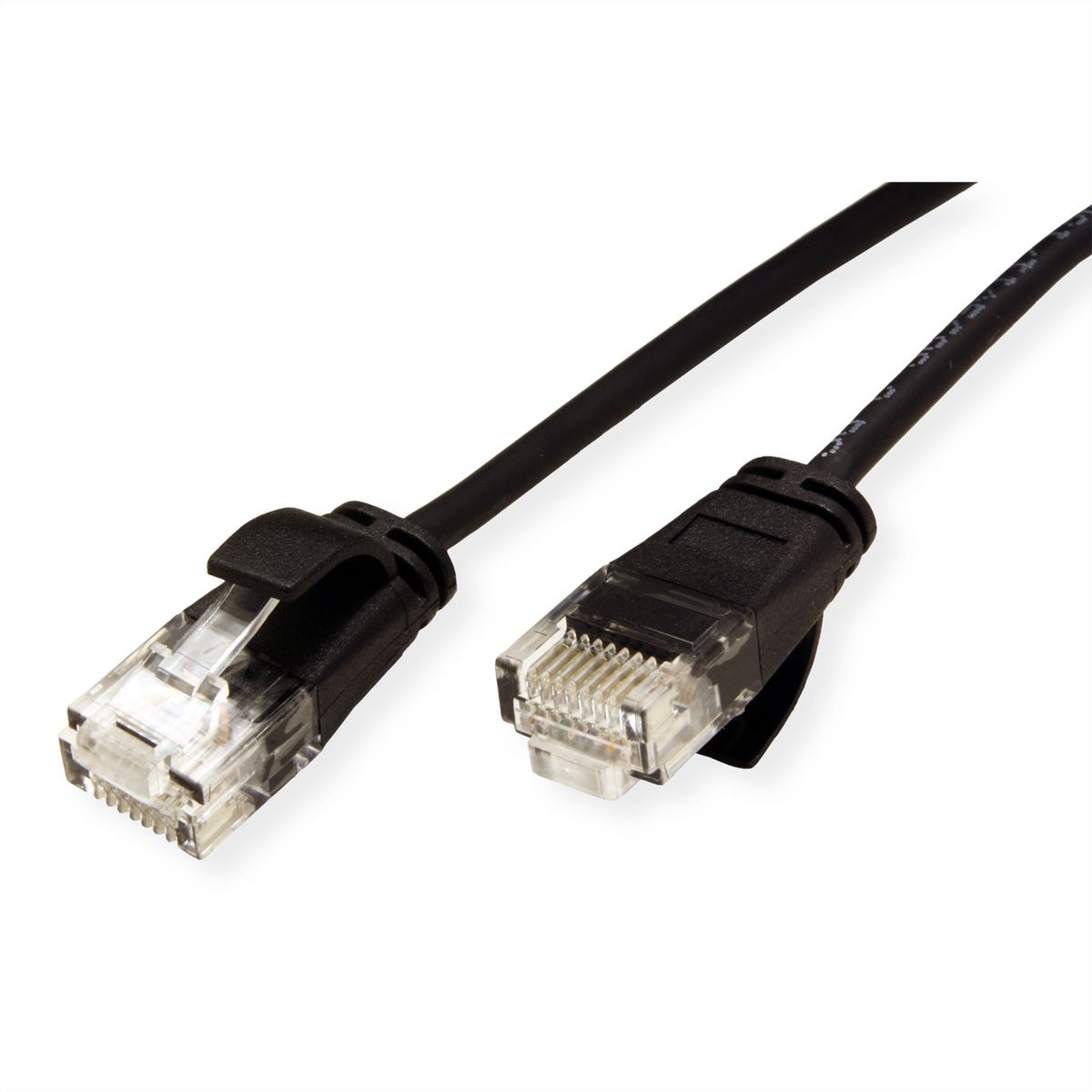 ROLINE GREEN Cordon Data Center UTP Cat.6A (Classe EA), LSOH, slim, noir, 0,15 m