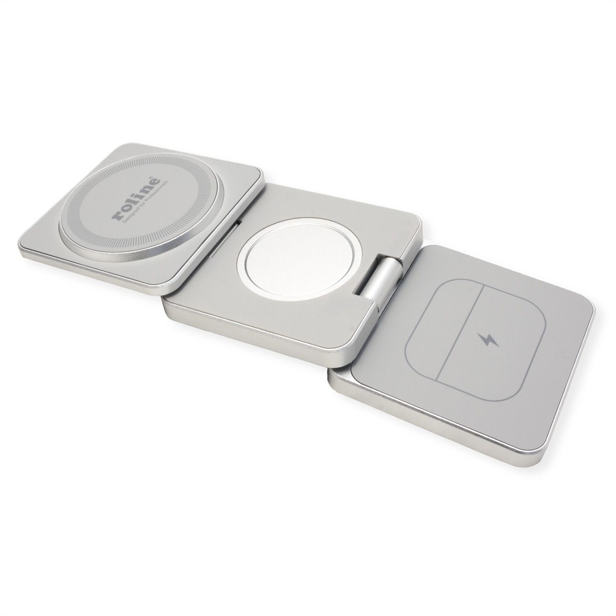 ROLINE 3-in-1 Induktions-Ladestation, faltbar, für Apple