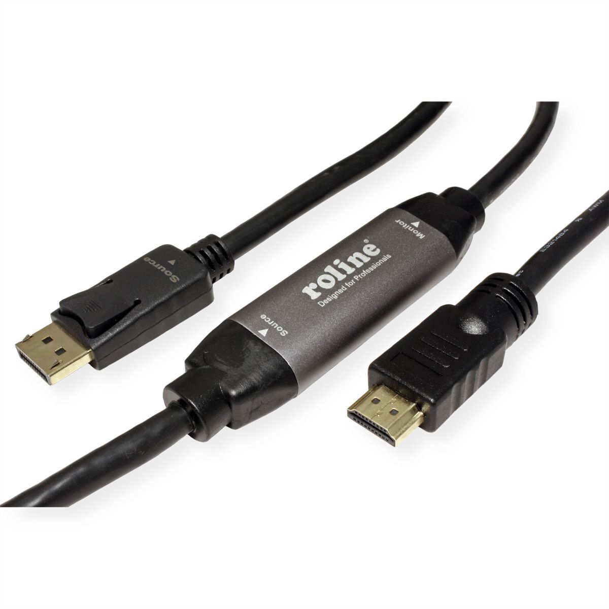 ROLINE DisplayPort Kabel DP - UHDTV, ST/ST, schwarz, 10 m