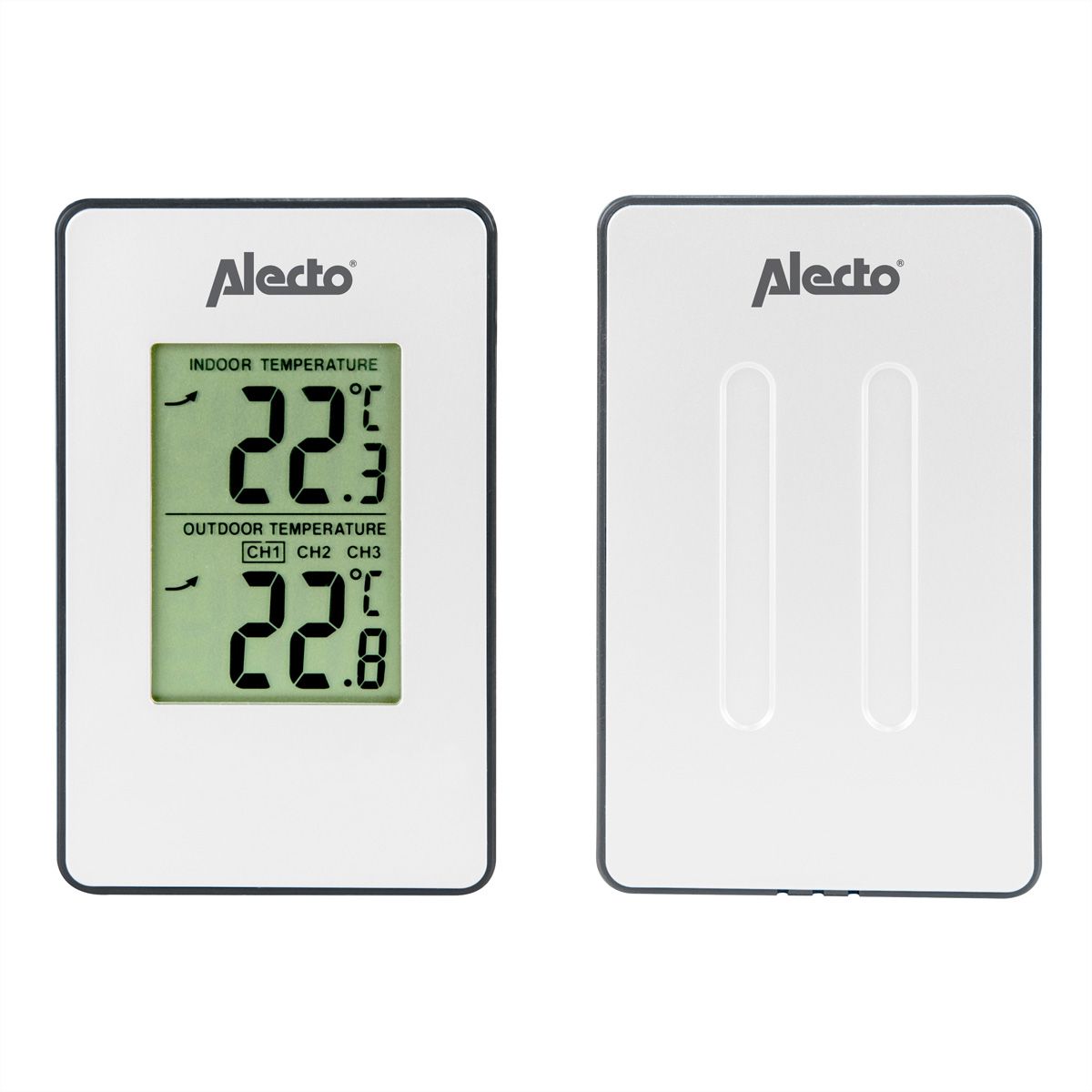 Station météo Alecto WS-1050 blanche, avec capteur extérieur sans fil