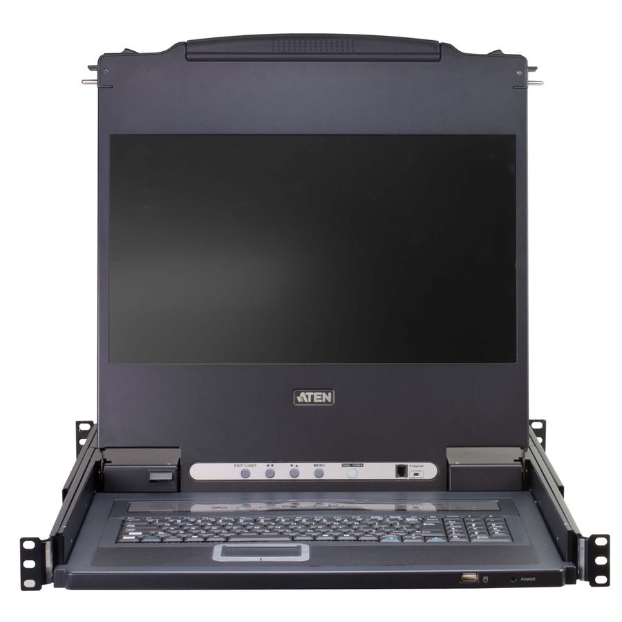 ATEN CL5716MW 43cm wide LCD KVM Switch, USB-PS/2,VGA, 16 Port, ES-Layout